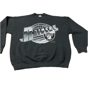 Vintage 90s Los Angeles Raiders Logo Sweatshirt 1994 Size XL Big Front RARE